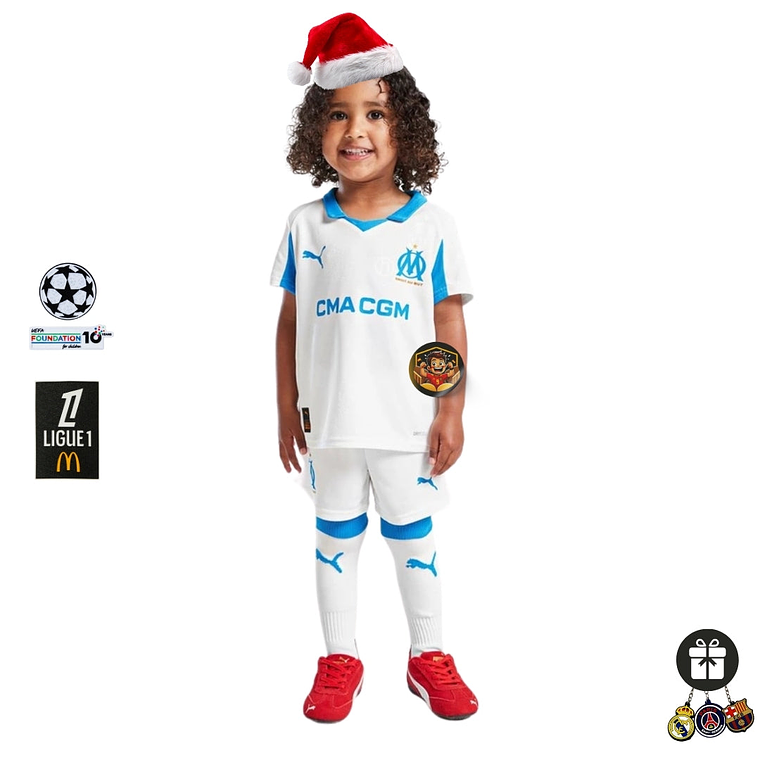 OLYMPIQUE MARSEILLE I 25/26 CONJUNTO INFANTIL 1