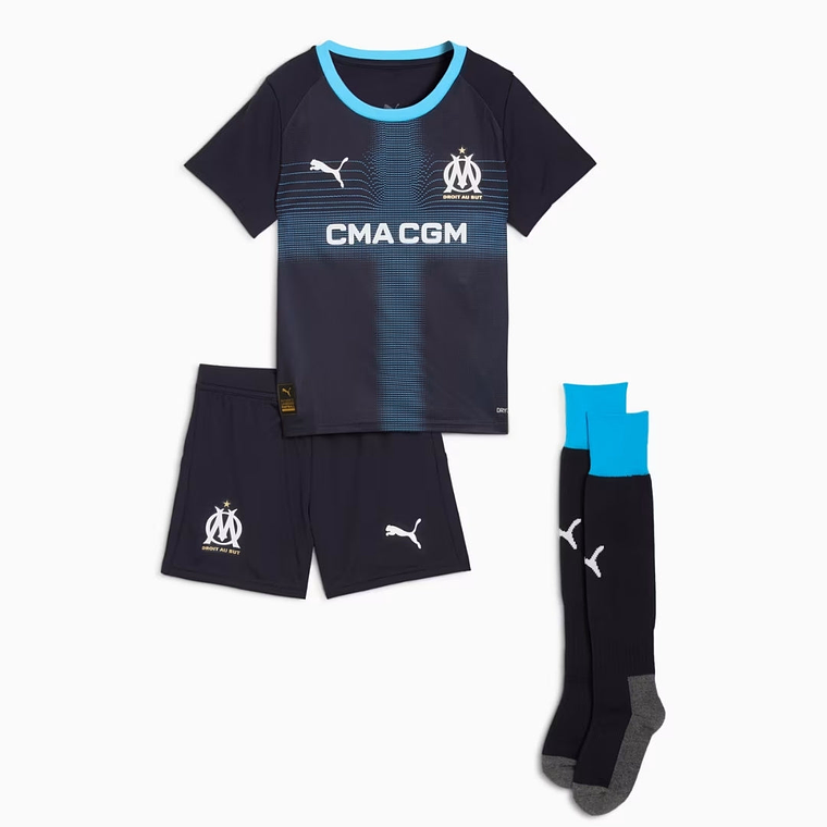 OLYMPIQUE MARSEILLE II 25/26 CONJUNTO INFANTIL 4