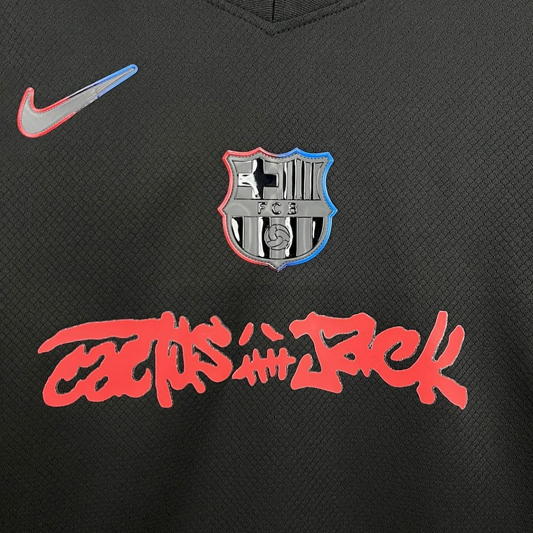 BARCELONA II x TRAVIS SCOTT CACTUS JACK NEGRA 2025 EDICIÓN LIMITADA CONJUNTO INFANTIL 3