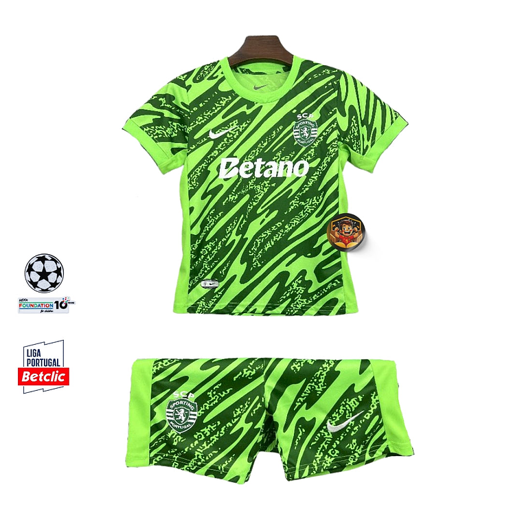 SPORTING I PORTERO 25/26 CONJUNTO INFANTIL 1