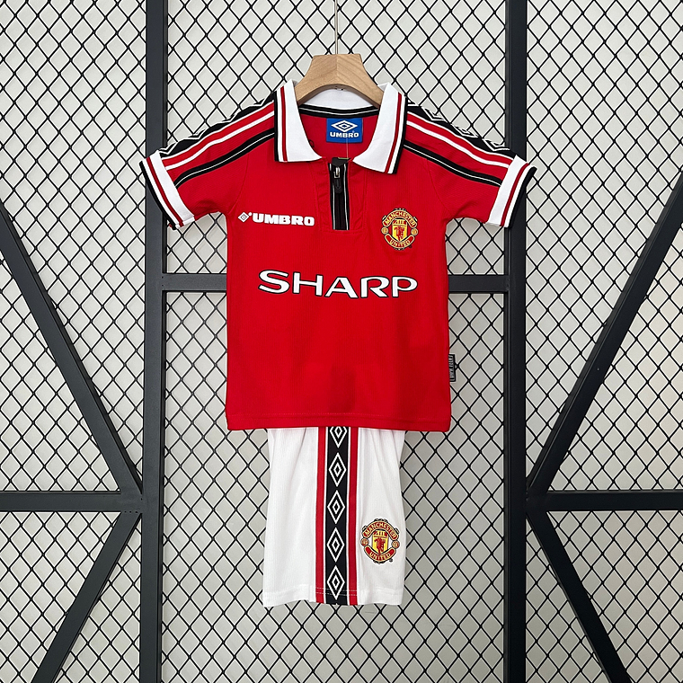 MANCHESTER UNITED I 98/99 CONJUNTO INFANTIL (RETRO) 1