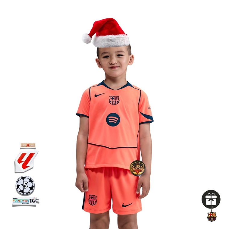 BARCELONA III 25/26 CONJUNTO INFANTIL 1