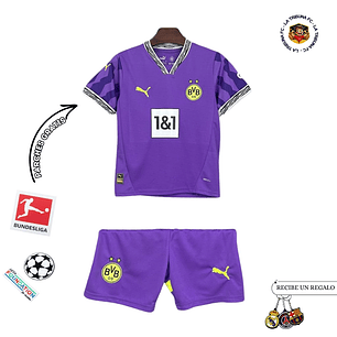 BORUSSIA DORTMUND PORTERO 24/25 EDICIÓN ESPECIAL CONJUNTO INFANTIL