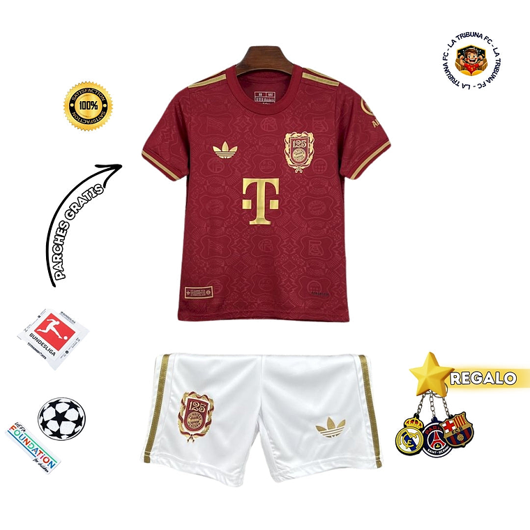 BAYERN MUNICH 24/25 EDICIÓN ESPECIAL 125 AÑOS CONJUNTO INFANTIL 1