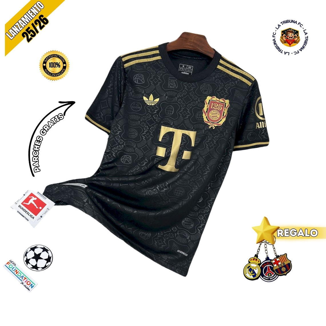 BAYERN MUNICH EDICIÓN ESPECIAL 125º BLACK 24/25 HOMBRE 1
