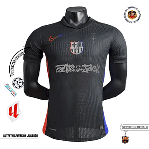 BARCELONA x TRAVIS SCOTT CACTUS JACK NEGRA 2025 EDICIÓN LIMITADA VERSION JUGADOR