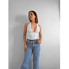 Crop encaje Halter 2