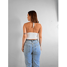 Crop encaje Halter 4