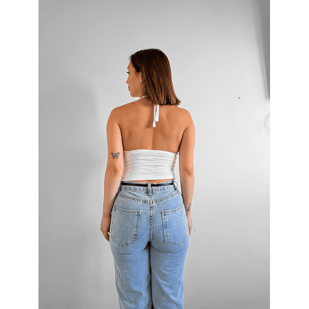 Crop encaje Halter 4