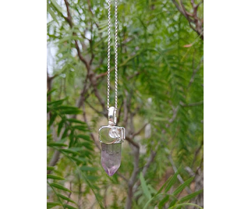 Colgante luna fluorita