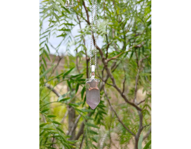 Colgante estrella fluorita