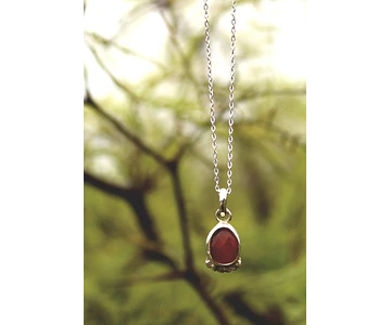 Colgante onix rojo