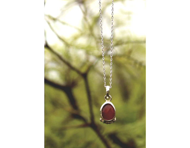 Colgante onix rojo