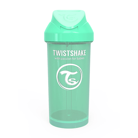 Vaso con bombilla Twistshake Menta