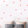 Sticker decoración para habitación corazones