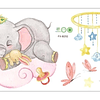 Sticker decoración para habitación babyelefante