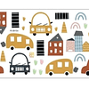 Sticker decoración para habitación autos