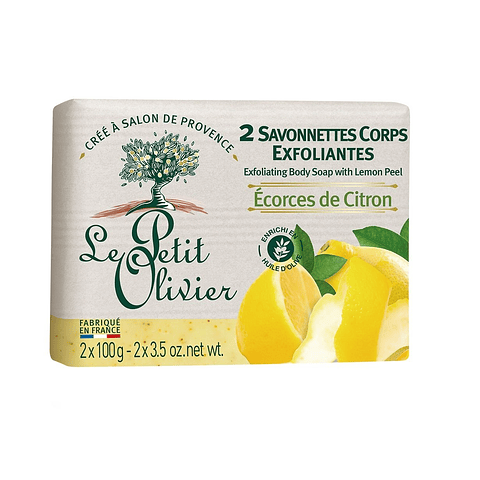 Jabón Exfoliante Limón 200gr Le Petit Olivier