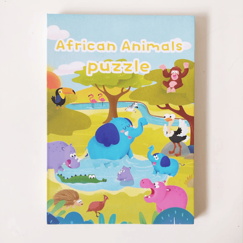 Libro African Animals Puzzle con magnéticos