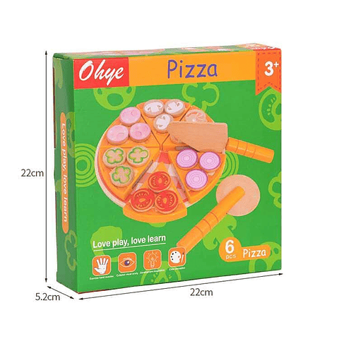 Pizza Armable con Velcro