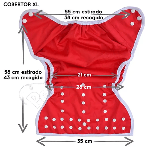 Cobertor XL -13 a 28 kilos- 03 Naranjo