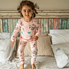 Pijama de algodón 2 piezas - Castillo rosado