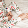 Pijama de algodón 2 piezas-Naturaleza Blanco