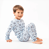 Pijama de algodón 2 piezas- Perritos Azul 
