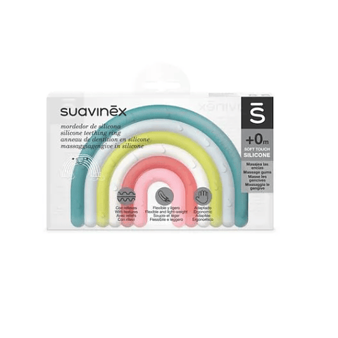 Mordedor de silicona Suavinex -Arcoíris 