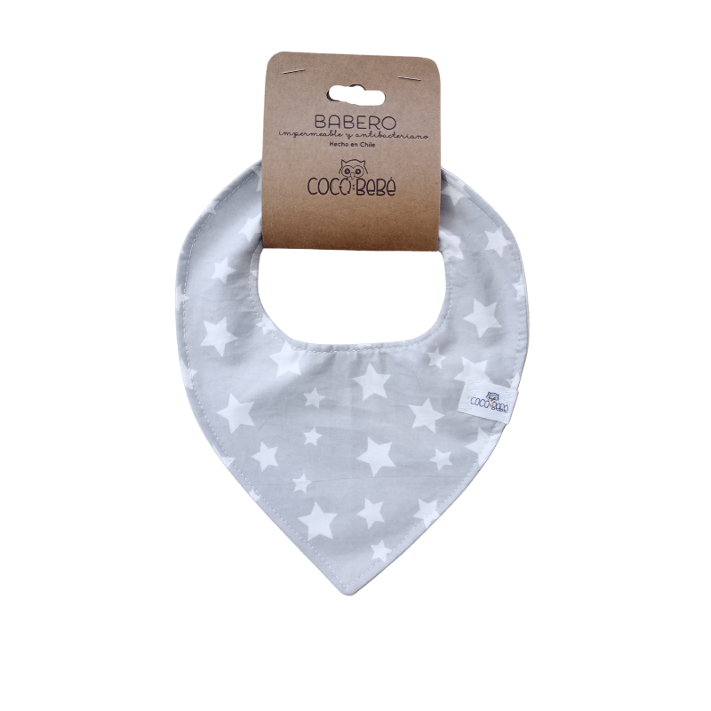 Babero de algodón antibacteriano - Estrellas