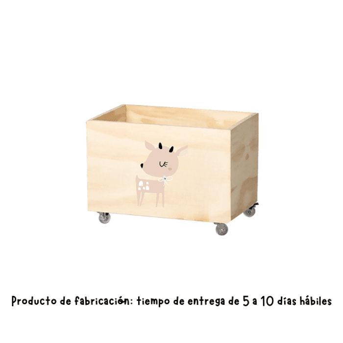 Cajón multiuso con ruedas (Fabricación de 5 a 10 días hábiles)