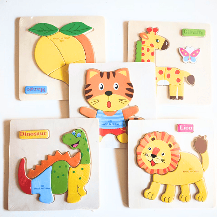 Set de puzzles de madera