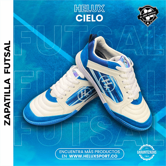 ZAPATILLAS DE FUTSAL HELUX CIELO