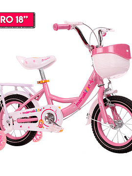 Bicicleta Niña Aro 18 rosado