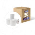 Caja de 50 rollos papel térmico 80 mm x 80 mts 1