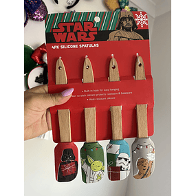 Espátulas siliconas Set 4 Star Wars Navidad