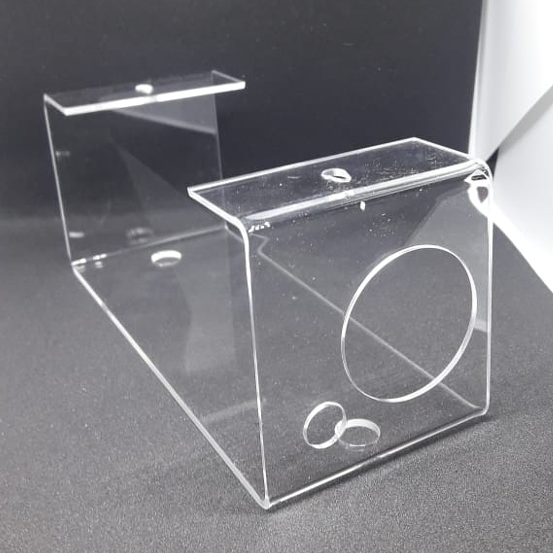 SOPORTE ACRILICO para caja Carton 1/2lt CLARMED 2