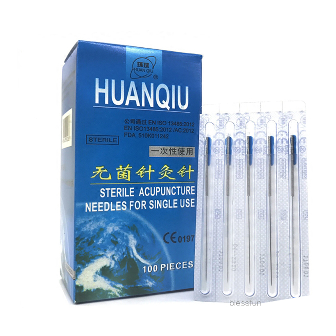 Aguja Huanqiu 0.16X7 mm con tubo, asa acero 1