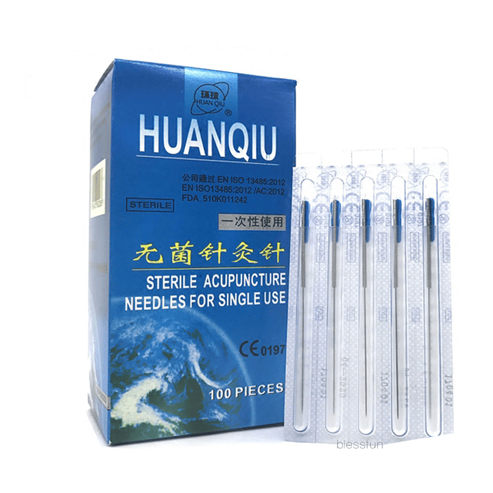 Aguja Huanqiu 0.16X7 mm con tubo, asa acero 1