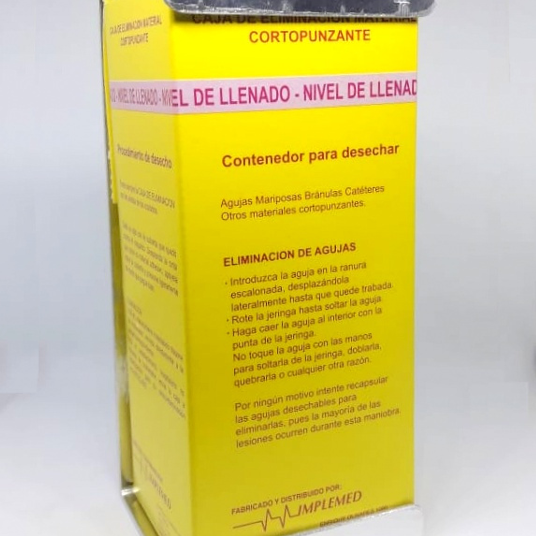 SOPORTE METAL IMPLEMED para Caja Desechos Carton 1/2lt 2