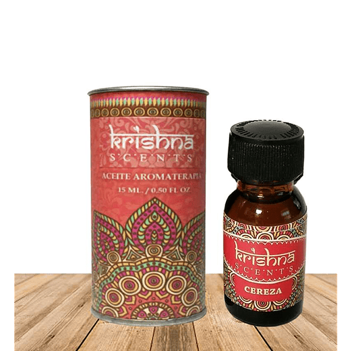 Aceite Esencial Krishna Aroma Cereza 15ml 2