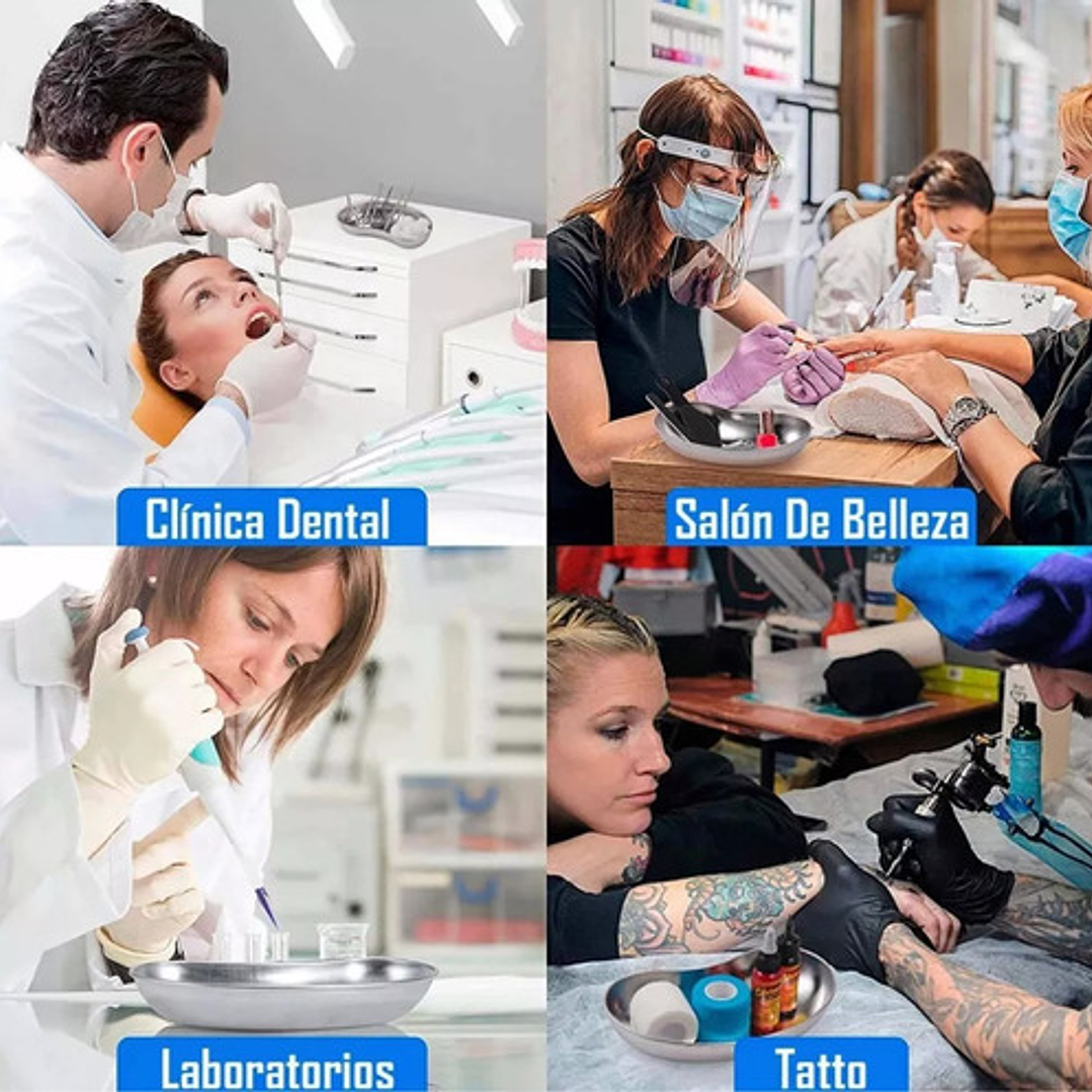 Pack 10 Bandejas Riñoneras Acero Inoxidable 4