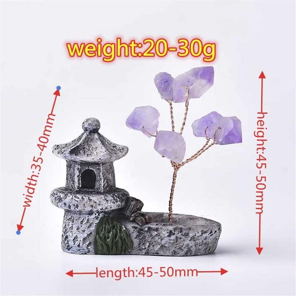Amatista en árbol con castillo