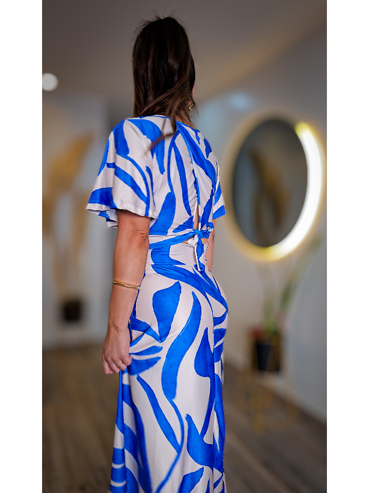 Conjunto falda larga con Top 3