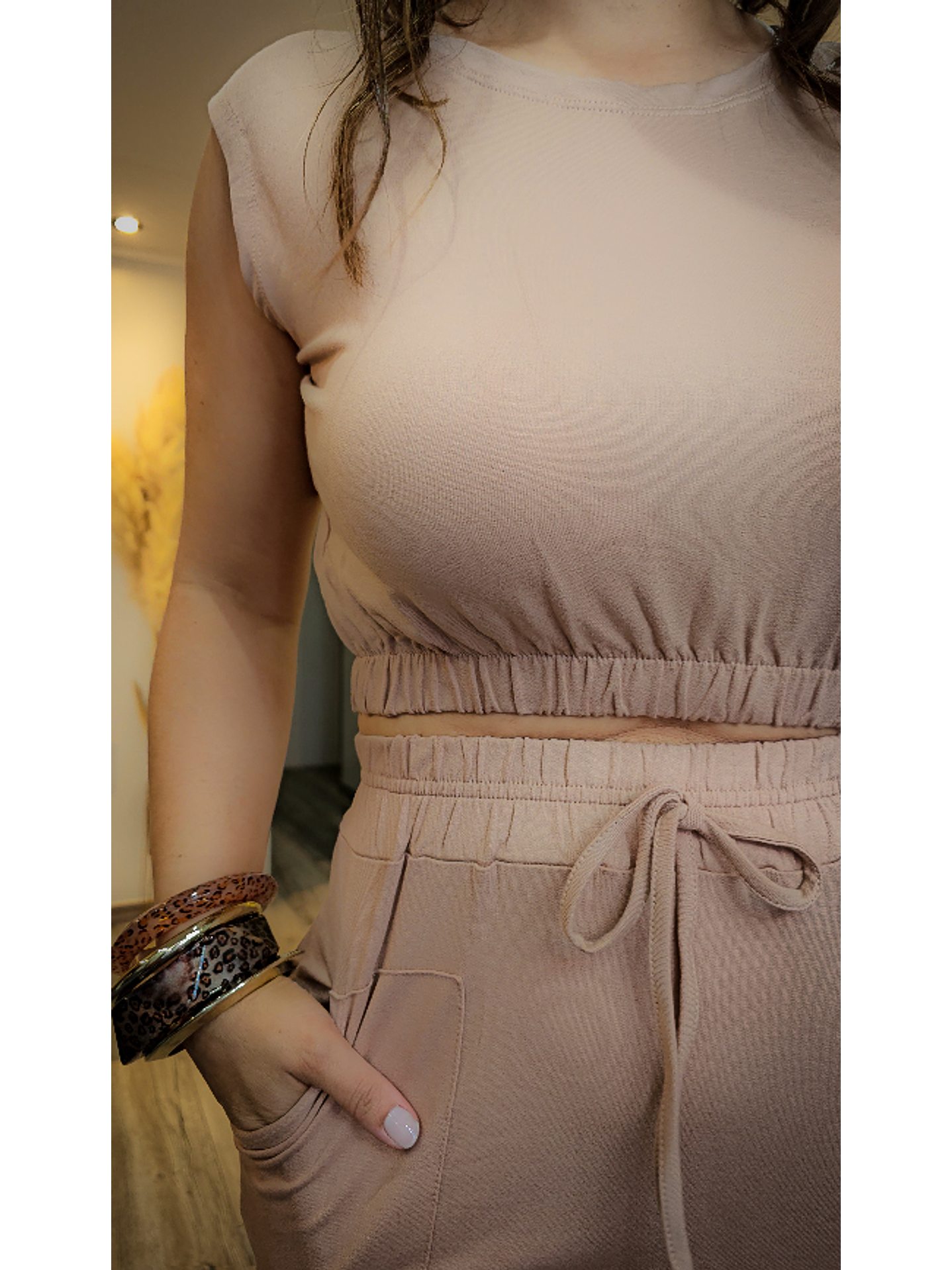 Conjunto falda media con Polera Top 5