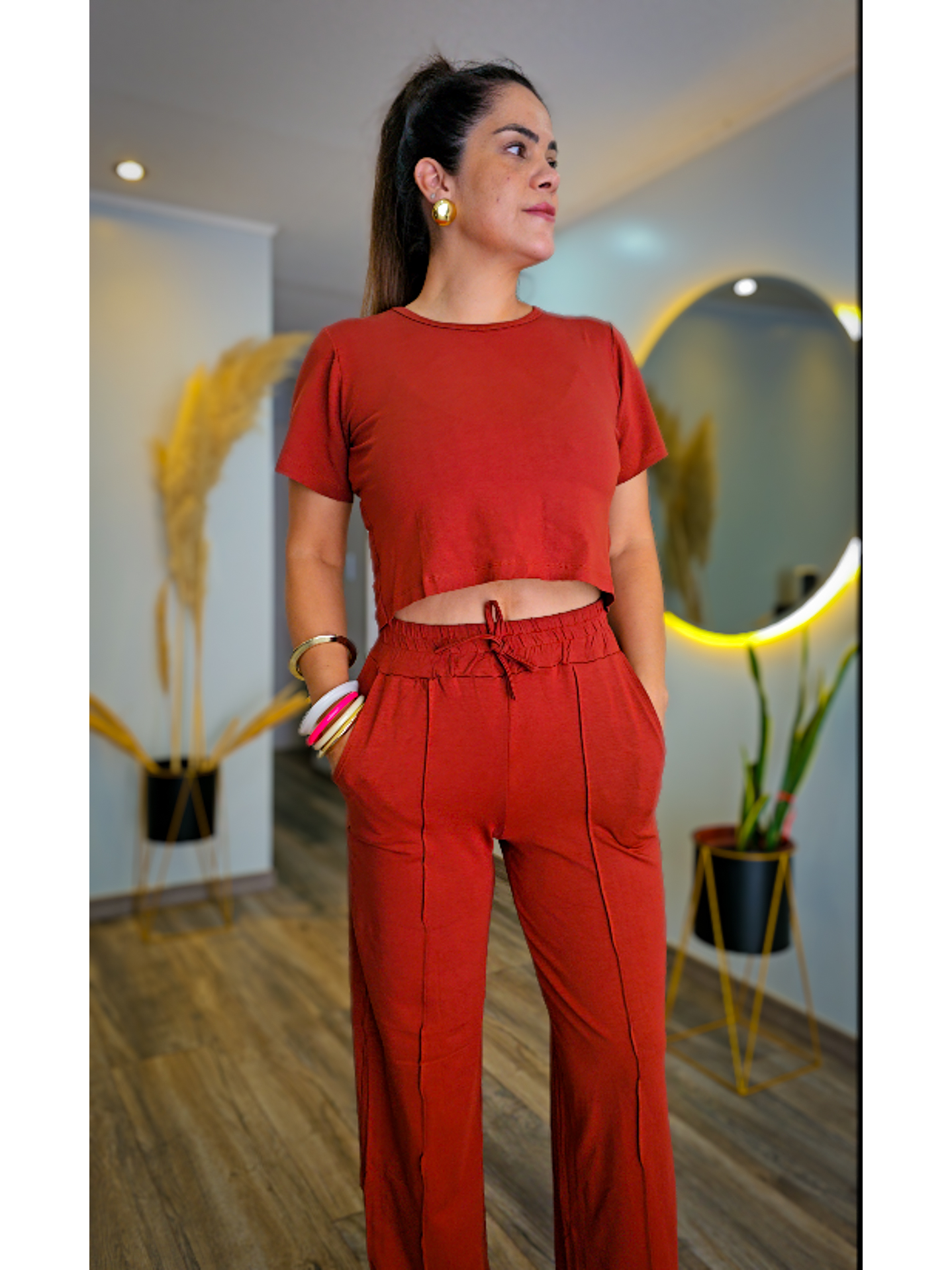 Conjunto Pantalón largo con Top  3