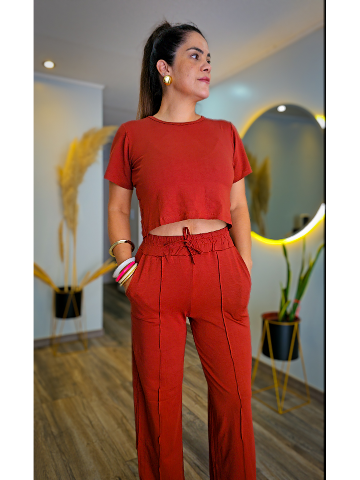 Conjunto Pantalón largo con Top  3
