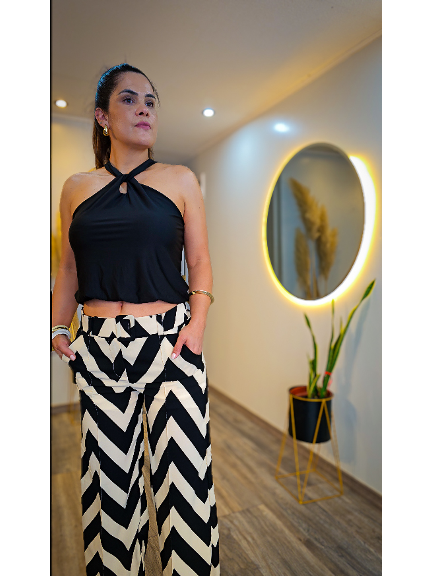 Pantalón Líneas Cinturón 1