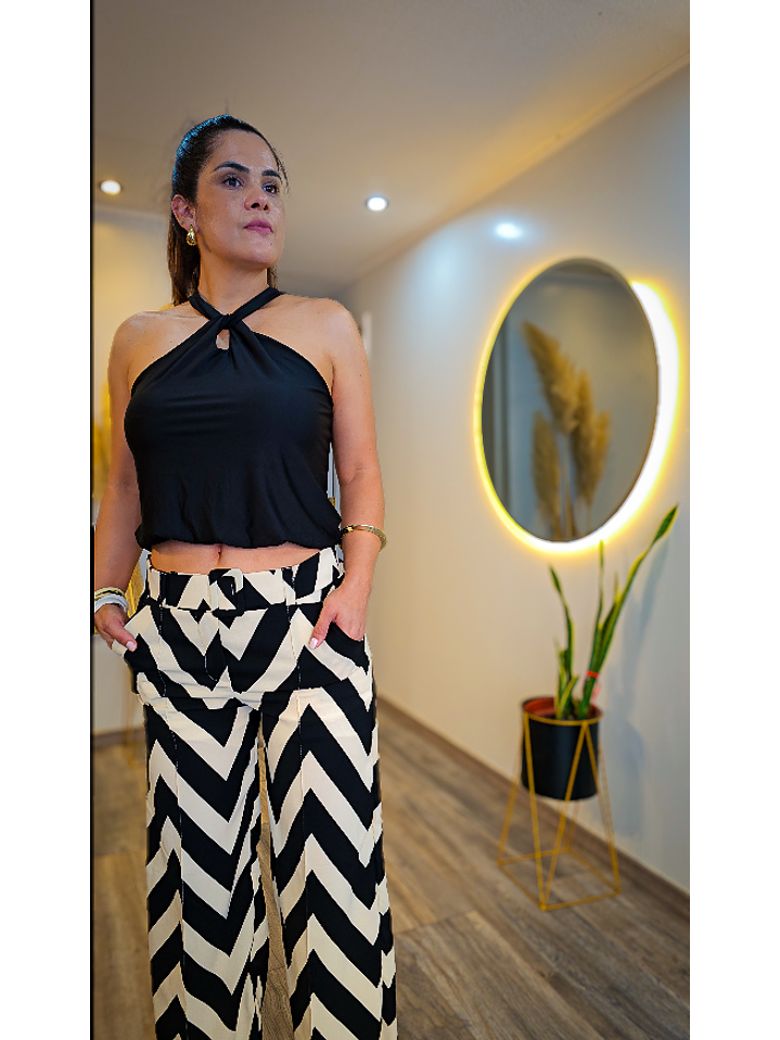 Pantalón Líneas Cinturón 1