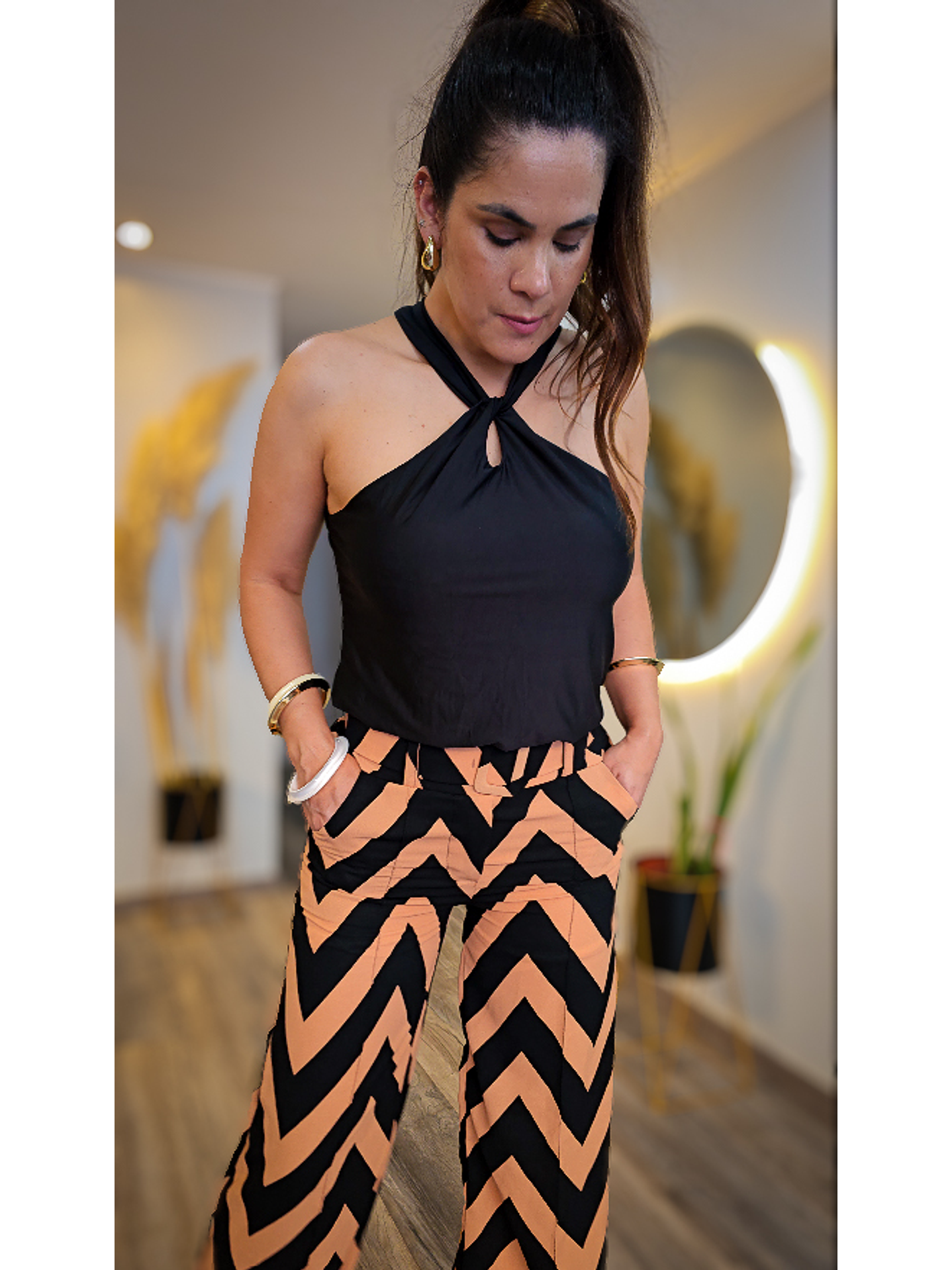 Pantalón Líneas Cinturón 4